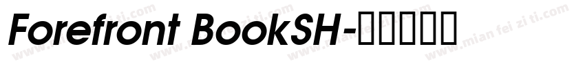 Forefront BookSH字体转换